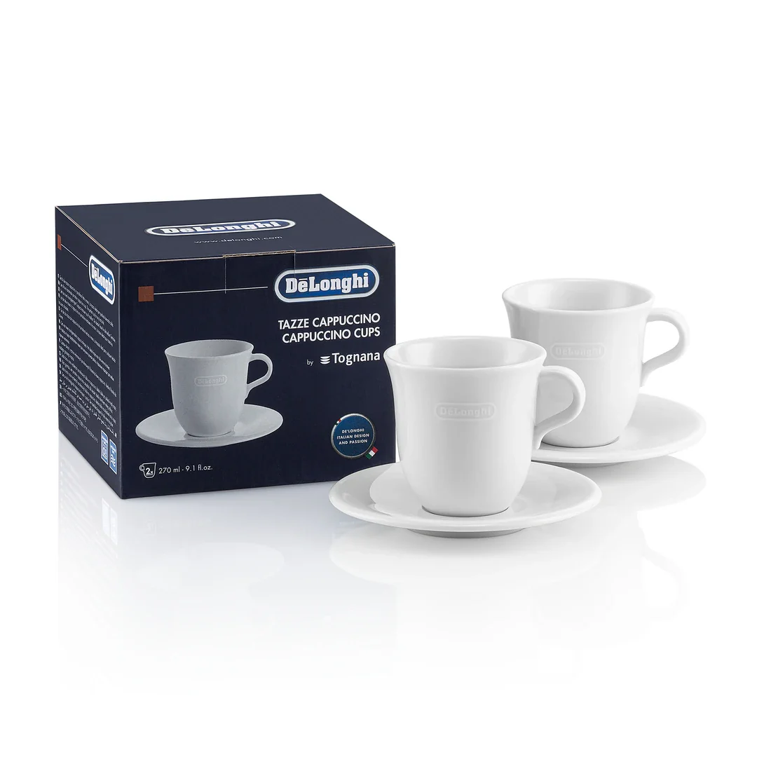 DeLonghi Set of 2 Ceramic Cups 270 ML