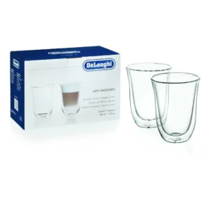 DeLonghi Set of 2 Latte Macchiato Glasses 220 ML